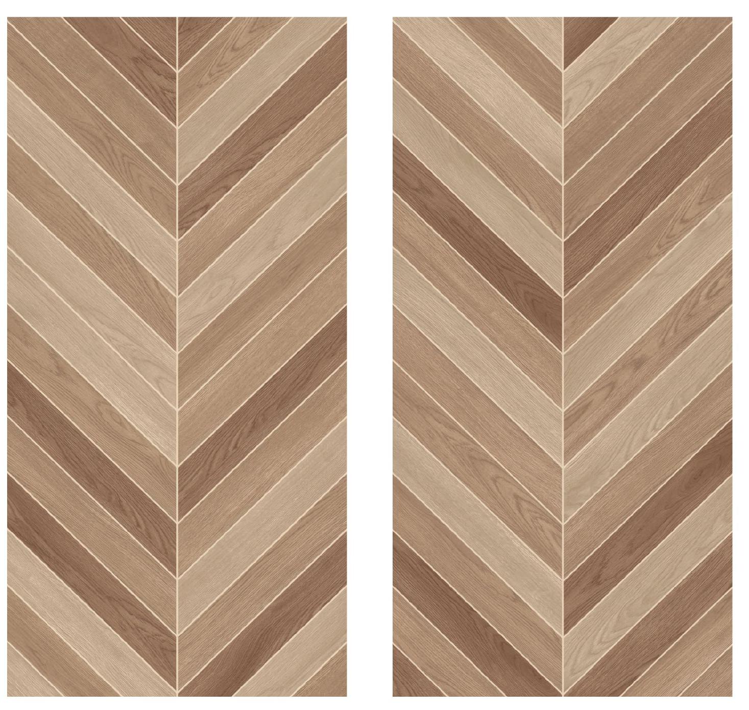 Azulejos rústicos de madera marrón esmaltada para uso comercial